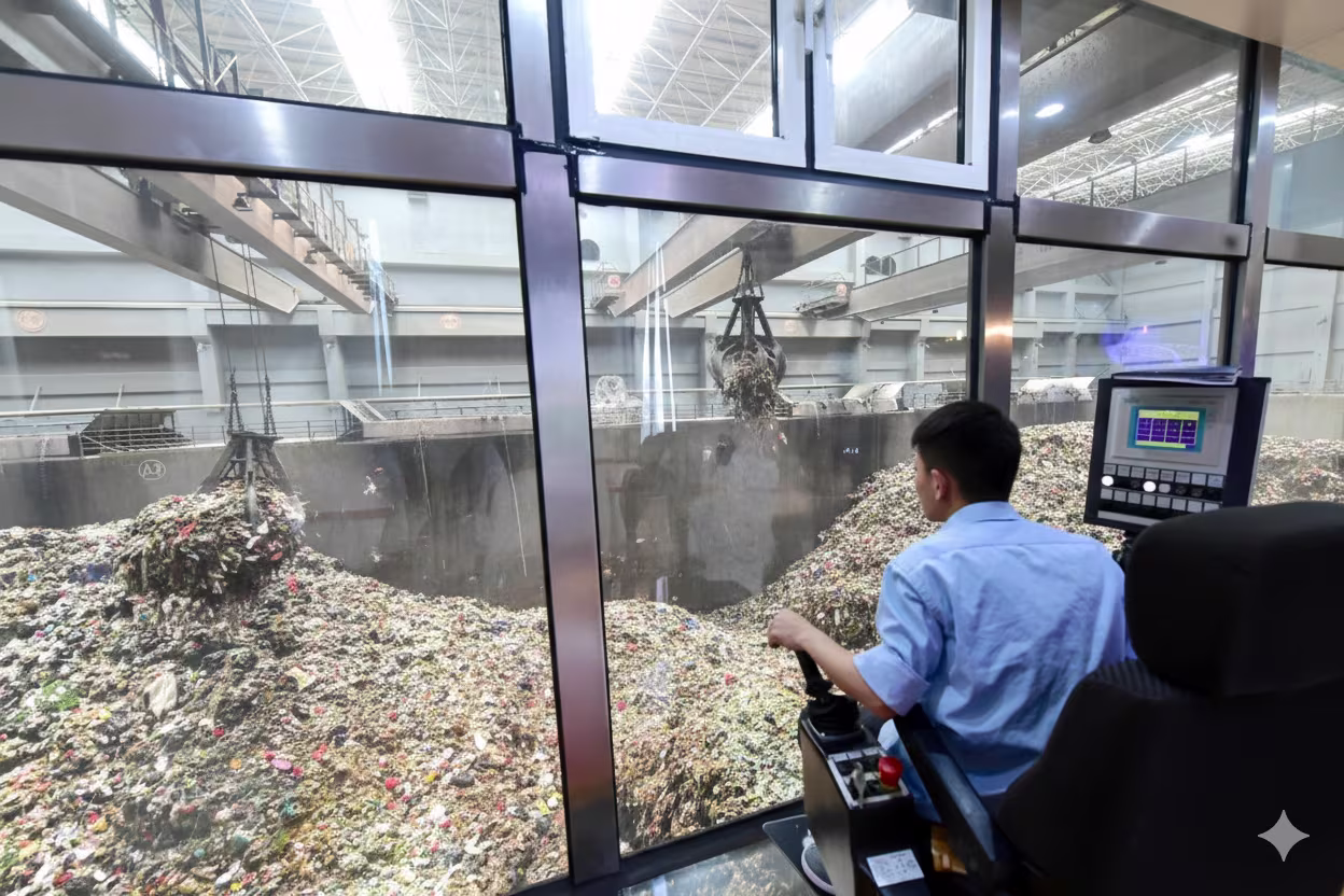 Nhà điều khiển lò đốt