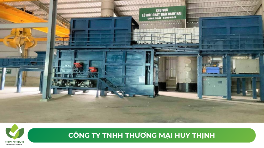 Lò đốt rác nguy hại công suất 1.000 kg/h