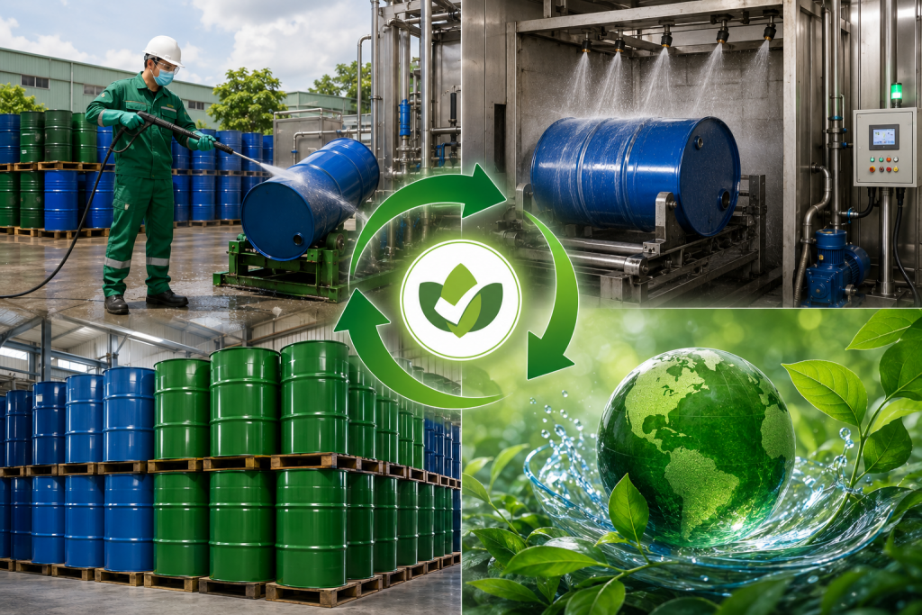 Tái chế và súc rửa thùng phuy