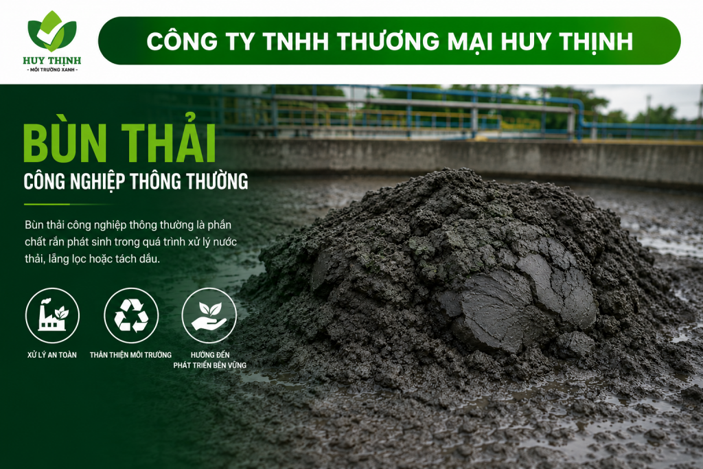 Bùn thải công nghiệp thông thường