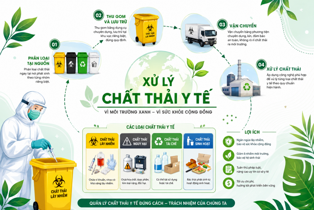Quy trình xử lý chất thải y tế hiện nay