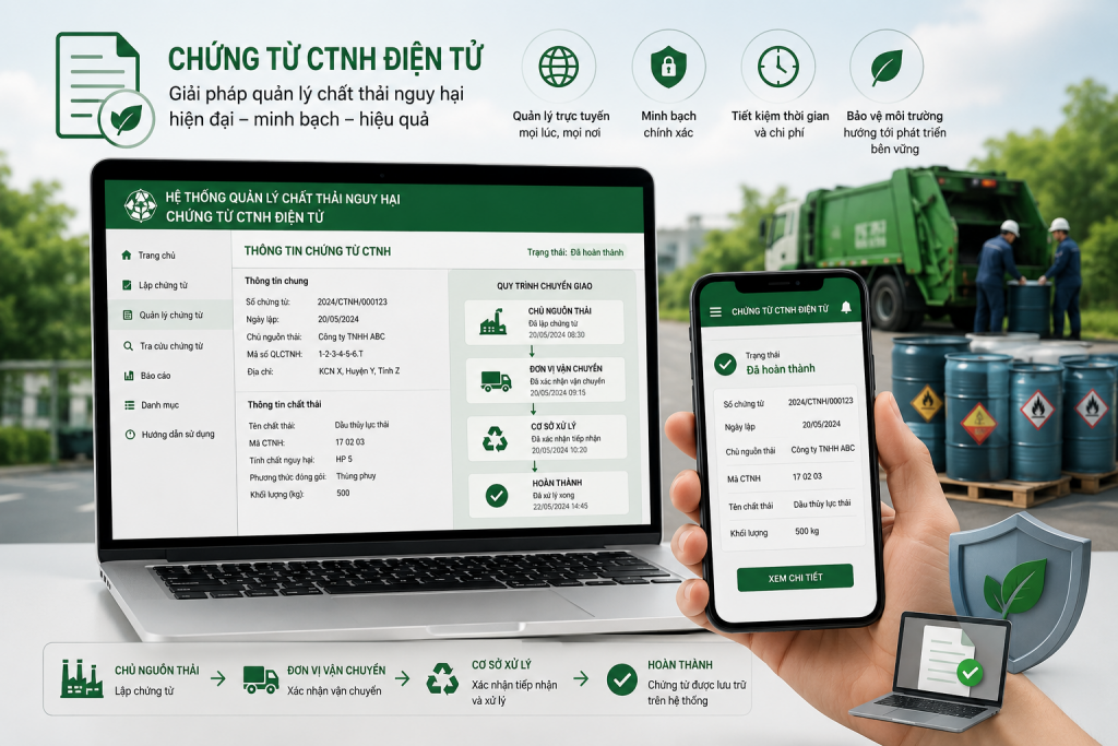 Chứng từ chất thải nguy hại điện tử