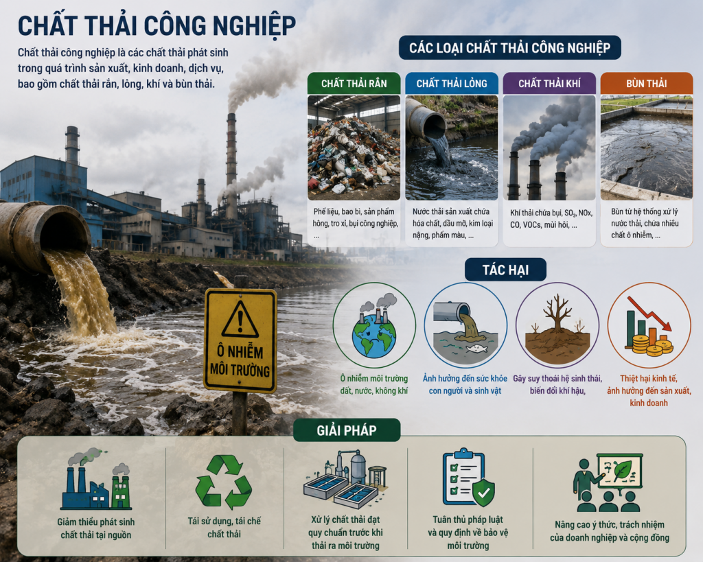 Định nghĩa về chất thải công nghiệp